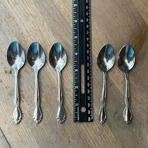 Capco Demitasse Spoons Set of 5 Replacements Korea Stainless Steel